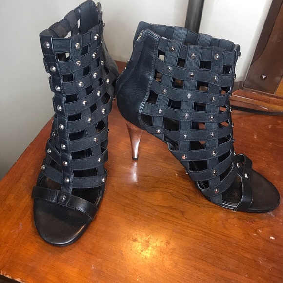 Black Studded Heels (Micheal Kors) - Picture 2 of 4